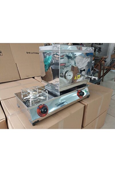 AKİNOX Çay kazanı Lpgli Tüplü + Elektrikli 30 Litre 2 Demlikli Çay Kazanı Ocağı