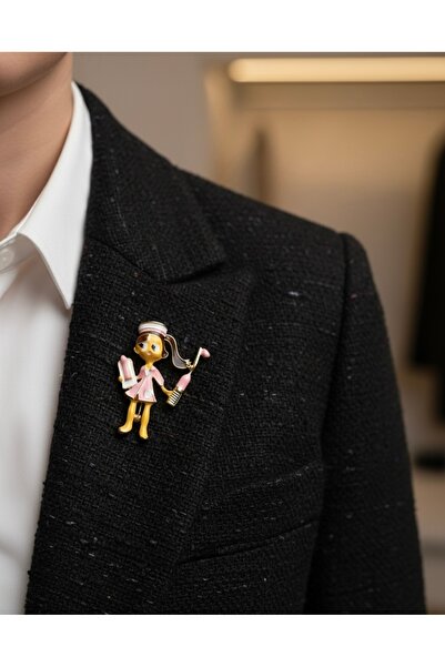 Hiis Store Hemşire Figürlü Emaye Rozet - Medikal Tasarım Broş & Pin- Yaka İğnesi