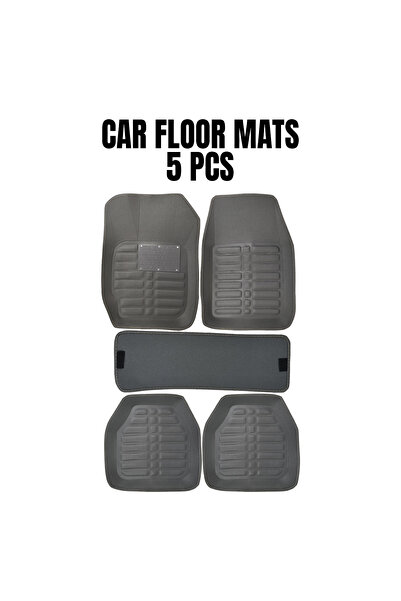 Generic All Weather Heavy Duty Car Floor Mats 5 Piece Set Universal Trim to F...