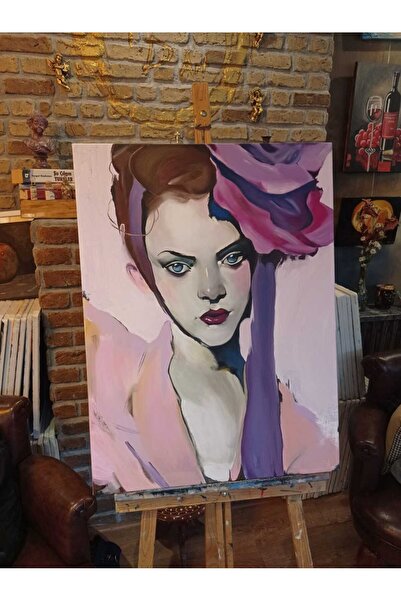 Galeri Mavi “Woman” Akrilik Röprodüksiyon Tablo | 50x70 cm | Kanvas | Çerçeve...
