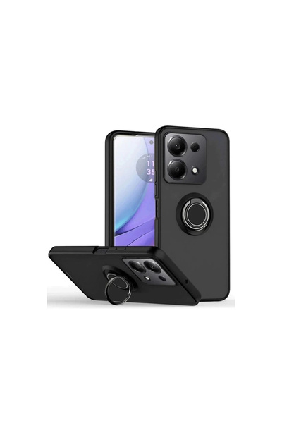 eco port غطاء حماية سيليكون مونتريال لهاتف ريدمي نوت 13 برو 5 جي - أسود