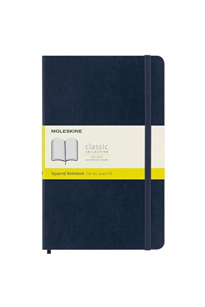 Moleskine Soft Cover Notebook Sapphire Blue (Checkered - 13X21) - 5598