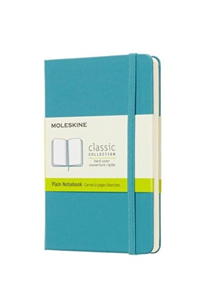 Moleskine Hardcover Notebook Coral Blue (Unlined - 9X14) - 5284