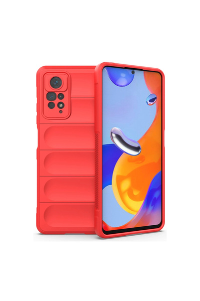 eco port حافظة ريدمي نوت 11 برو من السيليكون الأفضل - أحمر