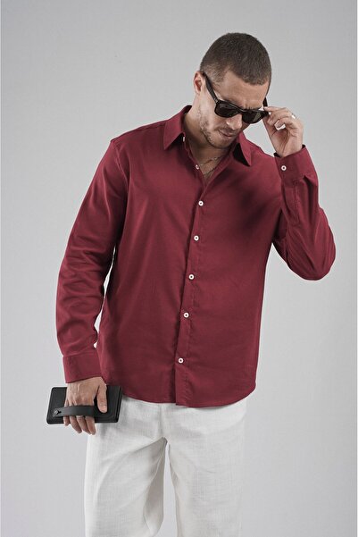 king brich Regular Fit Molded Flexible 100% Cotton Men's Plain Shirt