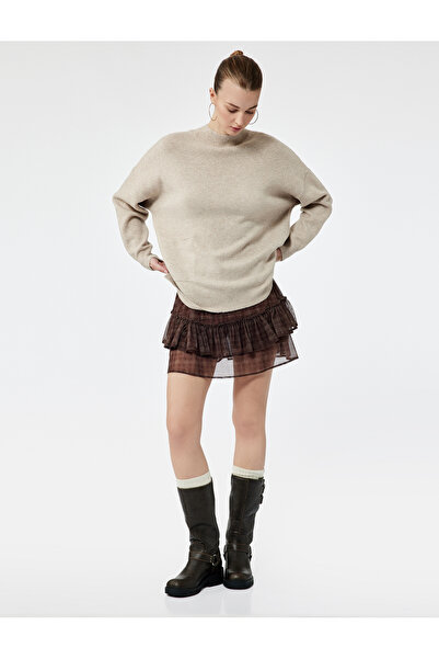 Koton Дълъг ръкав, изправен яка, свободна кройка, туника с джобчета