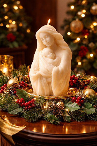 victiny Candle with the Image of Christ in the shape of an egg for Easter or ...