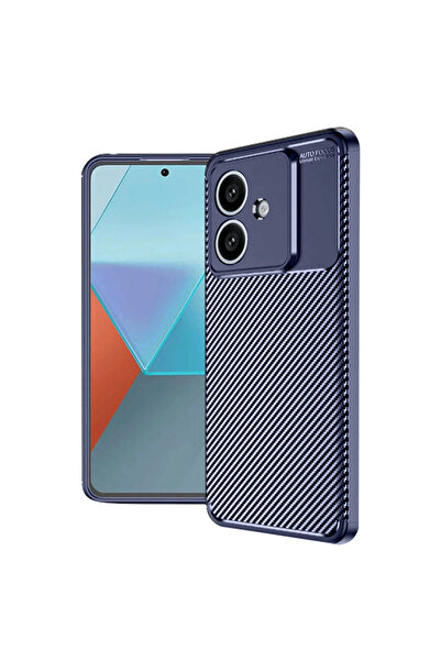 eco port حافظة اوبو A3 غطاء كربون بتركيز تلقائي - أزرق داكن