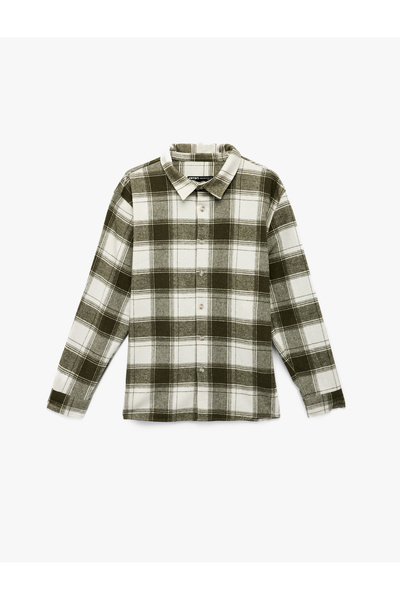Koton Classic Collar Buttoned Regular Fit Long Sleeve Lumberjack Shirt