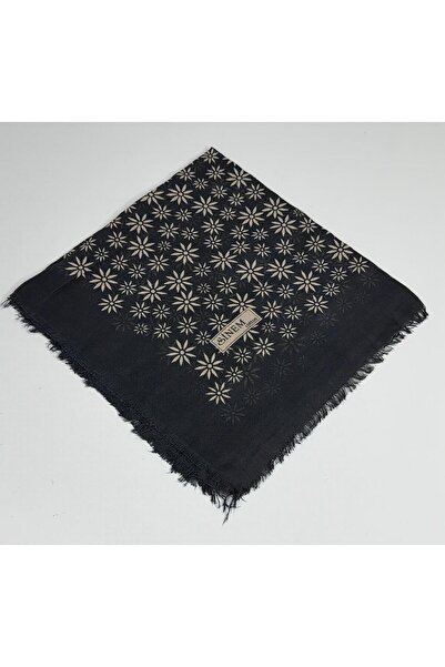 Sinem Emprime Koton Scarf - Black / Caramel-6290