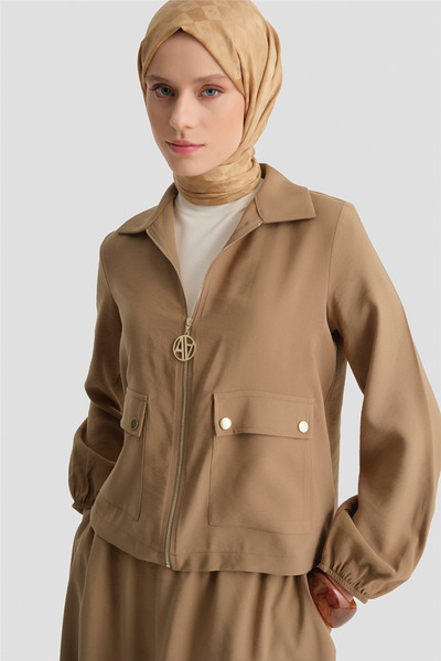 Armine Basic Jacketed Suit Mink