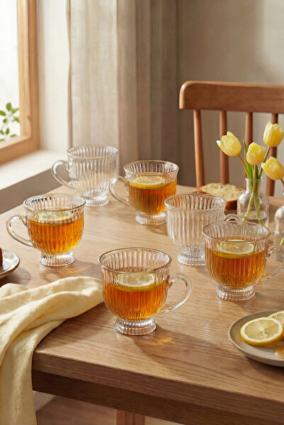 Karaca Hera 6 Kişilik Cam Çay Fincan Seti 200 ml