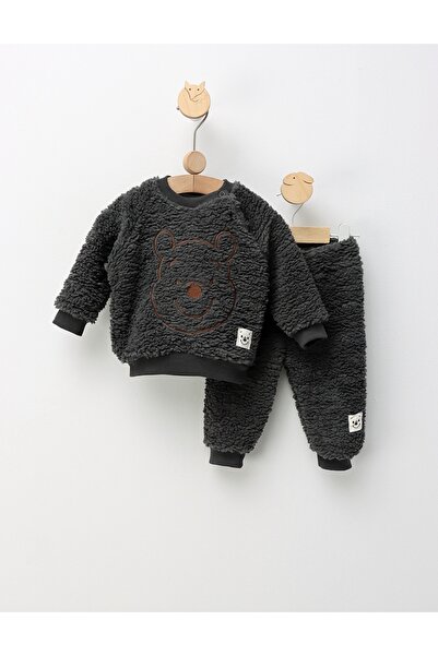 MiniKids Cocolino teddy bear boy costume dark grey