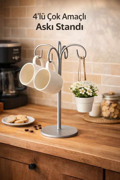 SNSTİCARET Metal Çok Amaçlı Askı Standı – Takı-Çanta ve Dekoratif Ürün Askılı...