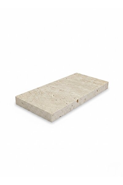 FARALYAHOME Natural Travertine Thick Marble Presentation Tray 24X12 cm Decora...