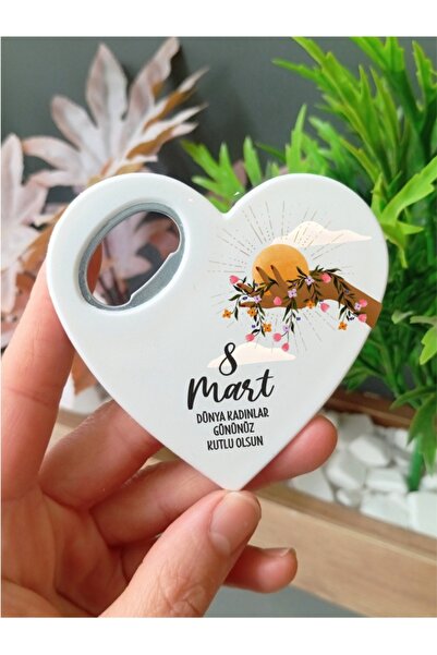 Nehir 8 Mart Kadınlar Günü Hediyeliği- Açacaklı Mıknatıslı Magnet-10 ADET