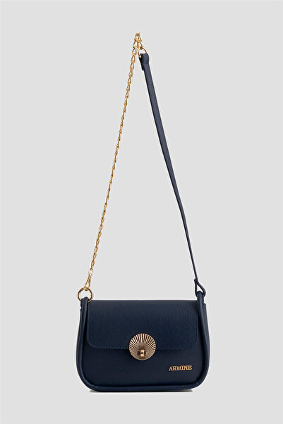 Armine Pia Deri Çanta 25YD7397 Lacivert