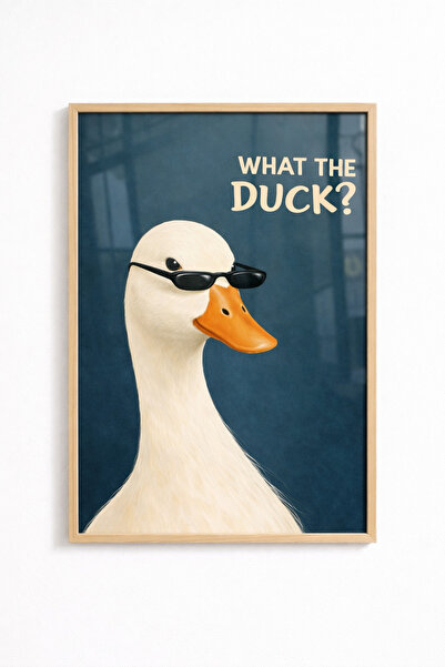 artera casa What The Duck? – Cool Ördek Çerçeveli Poster Tablo