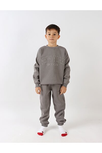 MiniKids Padded suit, Brooklynm NY, dark grey
