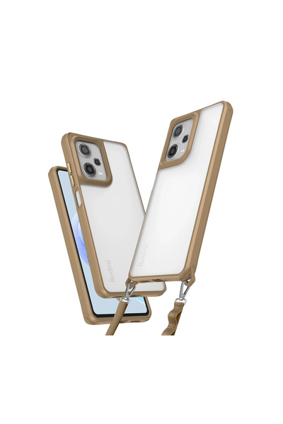 eco port حافظة ريدمي نوت 12 برو 5 جي من السيليكون - تيتانيوم صحراوي