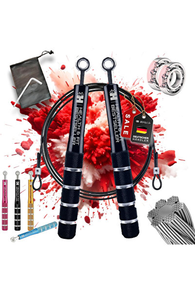 OEM Professional skipping rope, adjustable length, ball bearing rotation