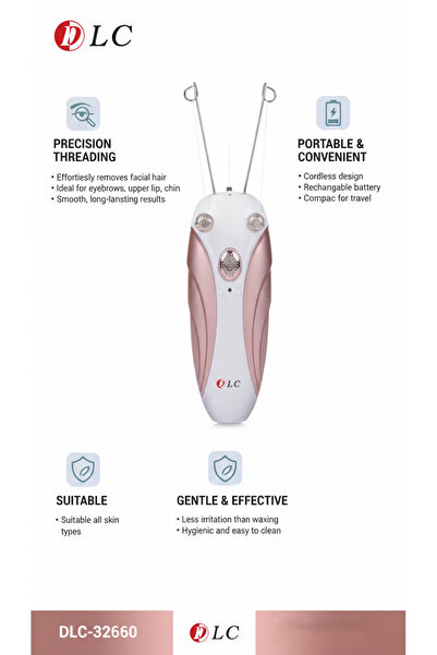 Generic DLC Electric Threading Epilator Corded 12V 5W Facial Hair Remover for...