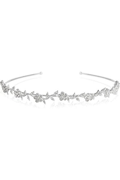 Arabest Headband, for Brides Wedding Silver Bridal Headpiece, Fairy Crown Jew...