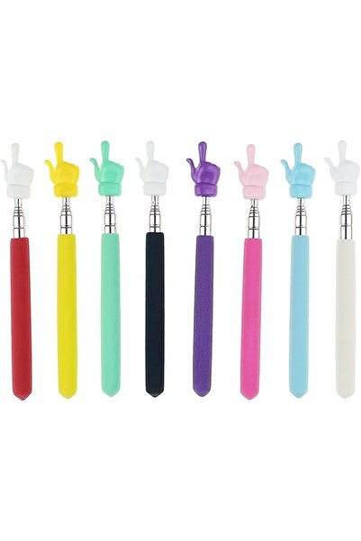 Arabest 8 Pieces Telescopic Teacher Pointer Finger Pointer Stick for Teachers...