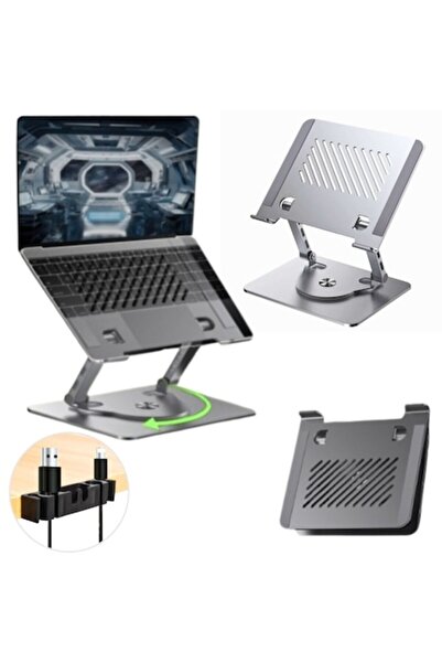 PRAXELL Anatomical Laptop / Tablet Stand With 360° Rotation, Adjustable Heigh...