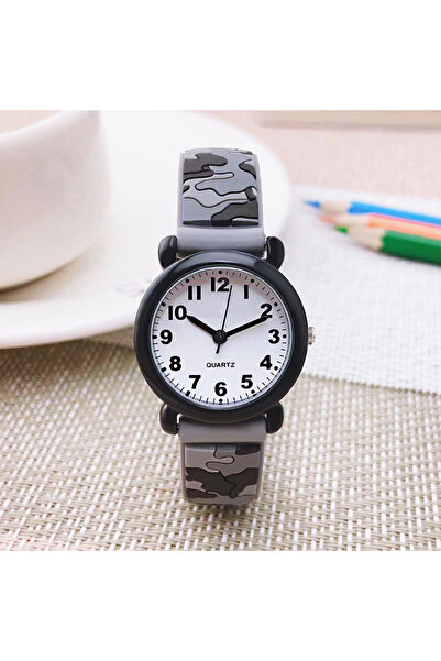 Choice3 Desert Grey Cartoon Small Boy Camouflage Outdoor Sports Watch Childre...