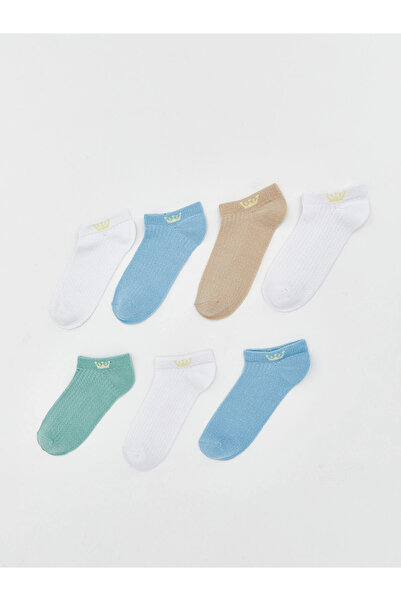 LC Waikiki Lcw Kids Mixed Pattern Boys' Booties Socks Pack of 7