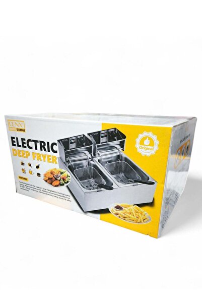 N2Y Denx Double Container Deep Fryer Each with 6L Capacity