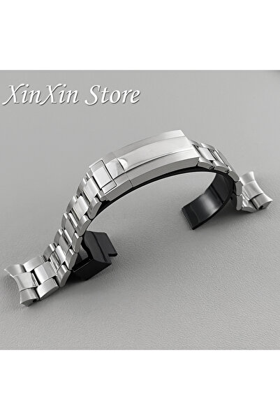 Choice6 20MM Polished Oyster A 20mm Width 904L Solid Stainless Steel Strap Br...