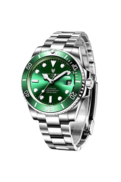 Choice3 LIGE silver green LIGE Top Brand Luxury Automatic Watch for Men Fashi...