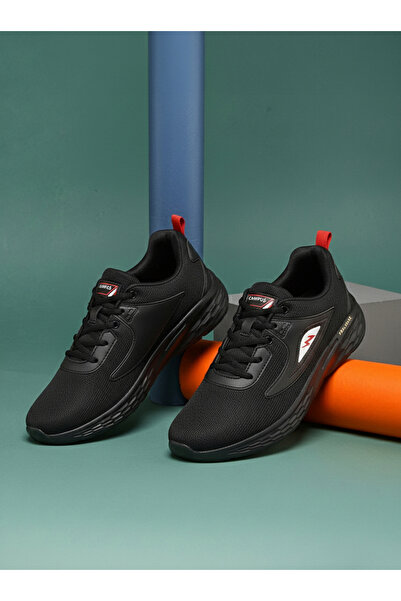 Campus Black Low-Top Lace-Up Sneakers