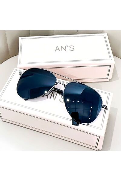 Choice3 نظارات شمسية سوداء متدرجة الألوان للرجال، إطار كبير، تصميم طيار، عدسا...