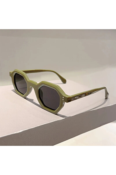 choice2 نظارات شمسية KAMMPT Polygon خضراء وسوداء بدون حافظة، إصدار 2025، تصمي...