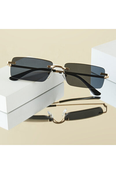 Choice3 Black 1Pc Men's Fashion Glasses New Metal Frameless Elegant Retro Ver...