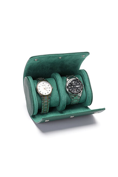 Choice11 WB42 Embers Green Watch Roll 1 2 3 slots Luxury Genuine Watch Storag...