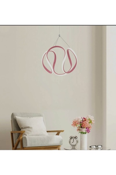 ÖZMER BUKET PEMBE 3 RENK LED AVİZE