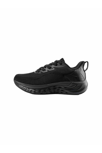 Patrick By Styli Black Mesh Running Sneakers