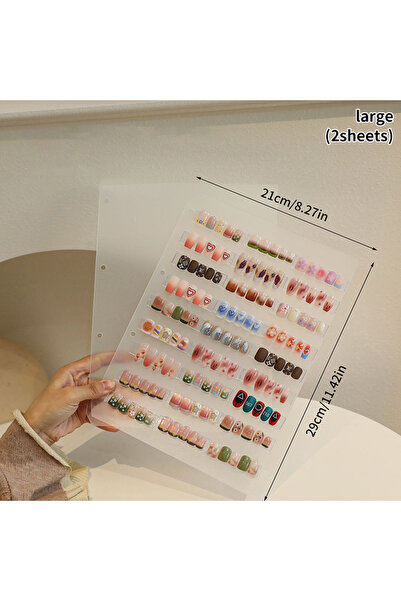 Choice8 كتيب تخزين A3 لمنتجات Wearing Armor، كتيب عرض أنماط الأظافر، بطاقة أل...