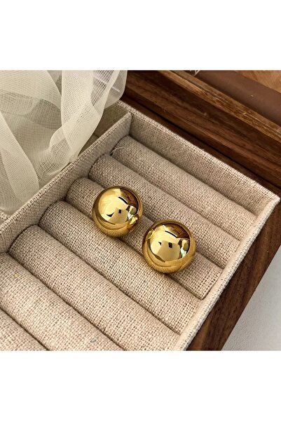 Choice 01 European Style Punk Fashion Geometric Half Metal Big Ball Round Stu...