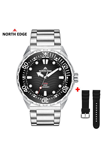 Choice7 ساعة غوص فاخرة تعمل بالطاقة الشمسية من الفولاذ المقاوم للصدأ، طراز تر...