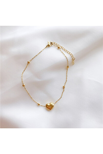 Choice1 B400 DIEYURO 316L Stainless Steel Gold Color Heart Love Chain Necklac...