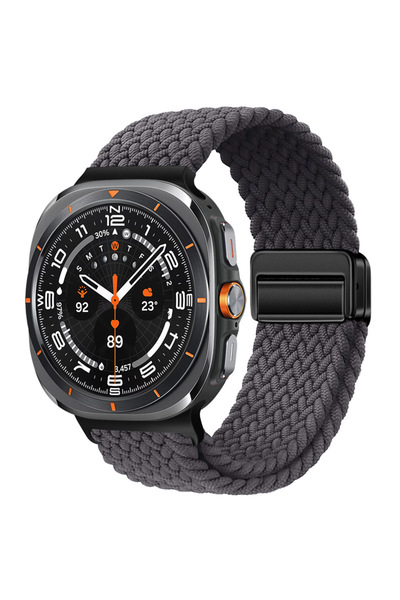 Choice20 سوار ساعة جالاكسي ألترا، رمادي فضائي، مصنوع من النايلون، مزود بإبزيم...