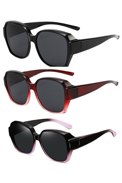 choice2 3pcs mix Sunglasses Myopia Glasses Cover Polarized Sunglasses Folding...