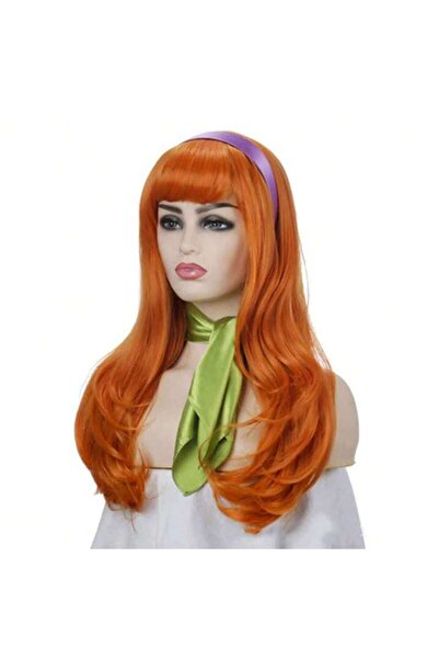 Choice زي دافني البرتقالي للهالوين، شعر مستعار طويل للنساء البالغات، مناسب لل...
