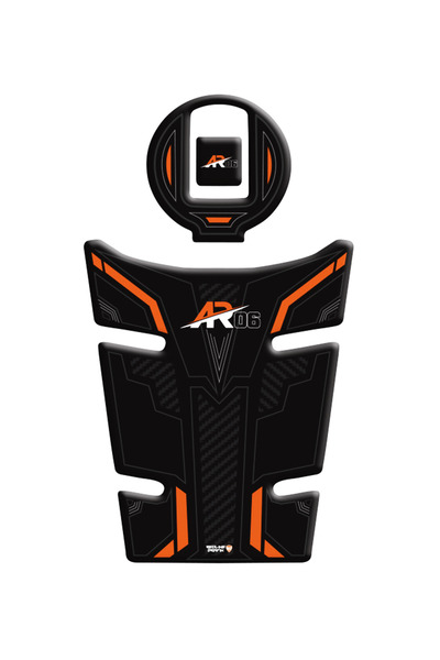 Redline Grafik Arora AR-06 Turuncu Tank Pad Depo Kapak Pad