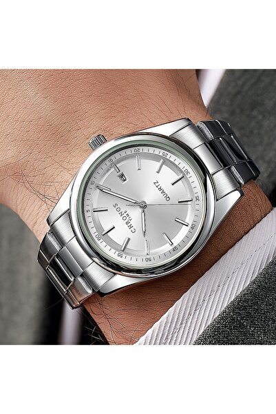 choice2 ساعة CH3703B كرونوس كوارتز فاخرة للرجال، مقاومة للماء، مزودة بمؤشر ال...